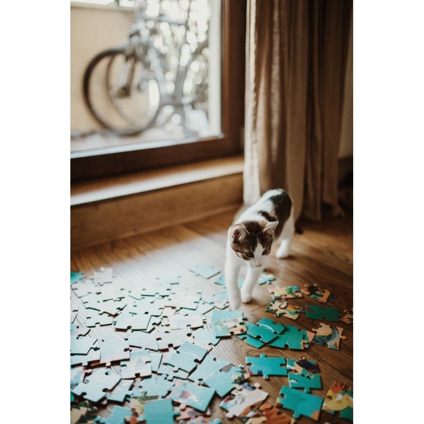Janod - Puzzle educativo infantil 200 piezas dinosaurios