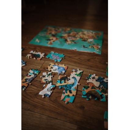 Janod - Puzzle educativo infantil 200 piezas dinosaurios
