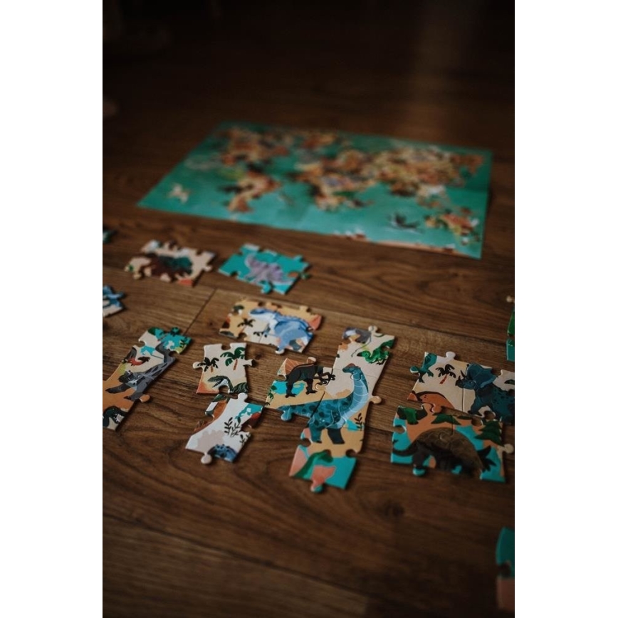Janod - Puzzle educativo infantil 200 piezas dinosaurios