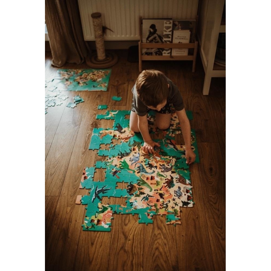 Janod - Puzzle educativo infantil 200 piezas dinosaurios