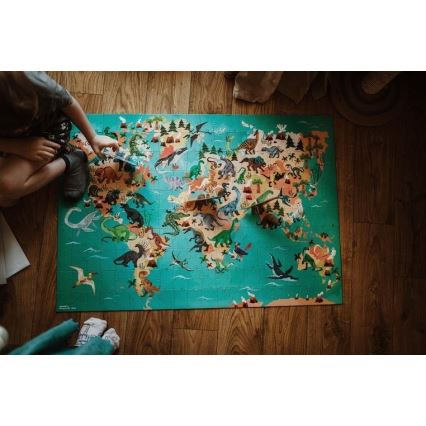 Janod - Puzzle educativo infantil 200 piezas dinosaurios