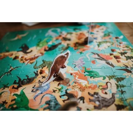 Janod - Puzzle educativo infantil 200 piezas dinosaurios