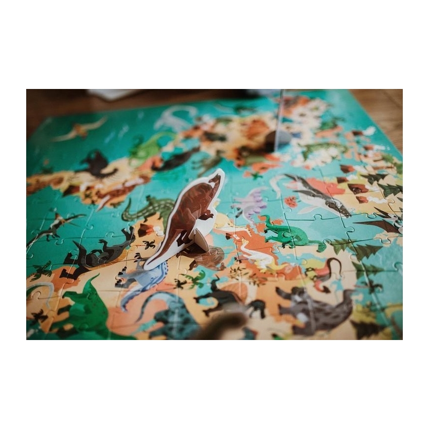 Janod - Puzzle educativo infantil 200 piezas dinosaurios