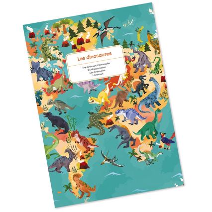 Janod - Puzzle educativo infantil 200 piezas dinosaurios