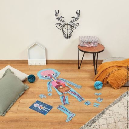 Janod - Puzzle educativo infantil 225 piezas cuerpo humano