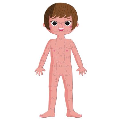 Janod - Puzzle educativo infantil 225 piezas cuerpo humano