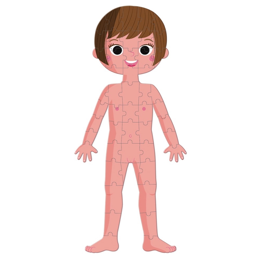 Janod - Puzzle educativo infantil 225 piezas cuerpo humano