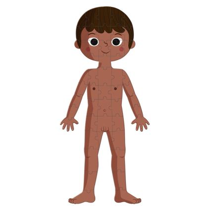 Janod - Puzzle educativo infantil 225 piezas cuerpo humano
