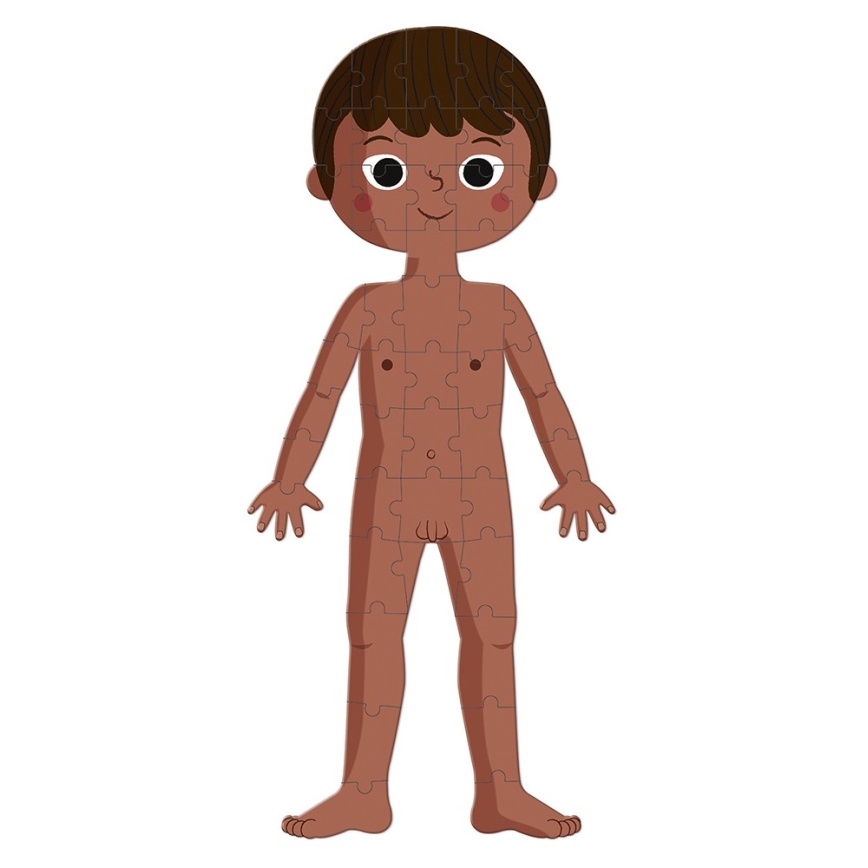 Janod - Puzzle educativo infantil 225 piezas cuerpo humano