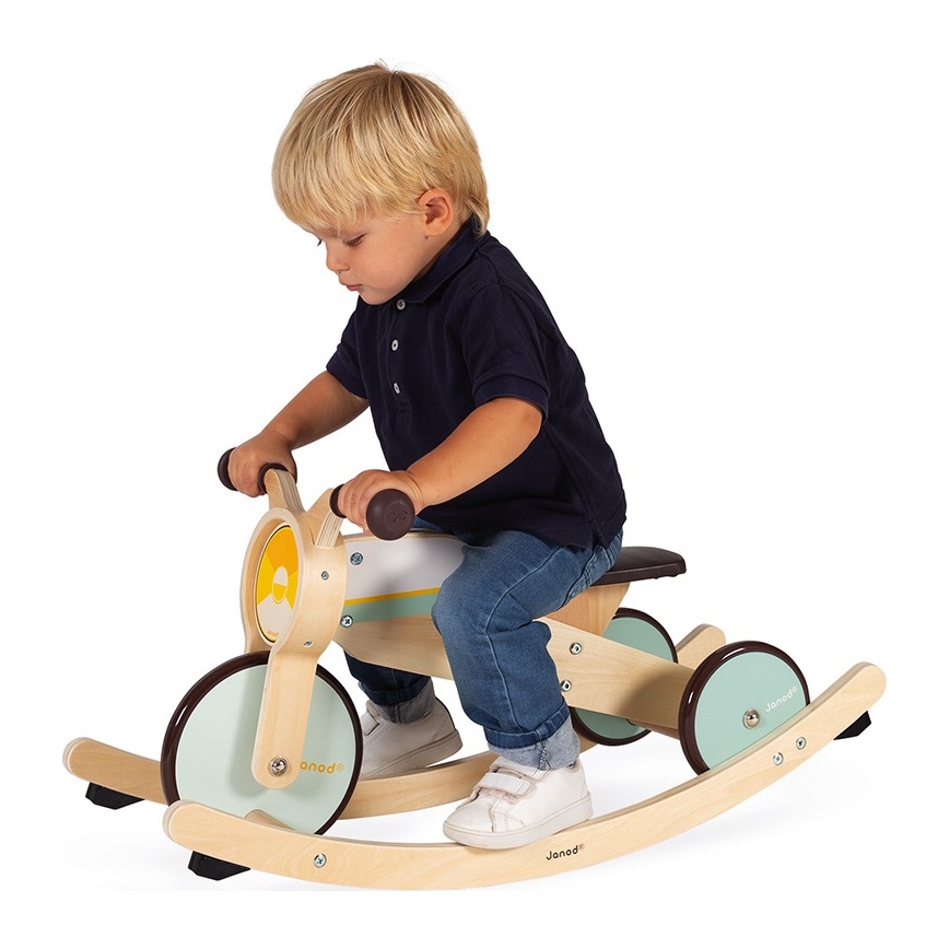Janod - Triciclo de madera para niños 2en1