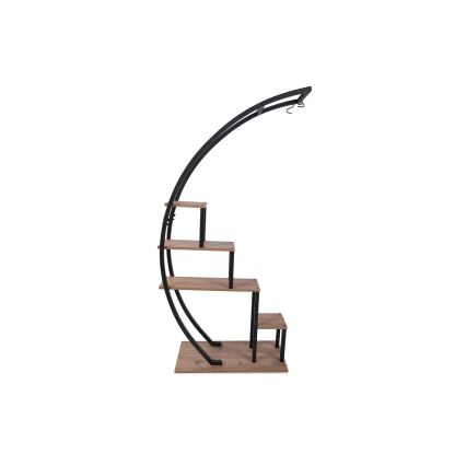 Jardinera 180x85 cm marrón/negro