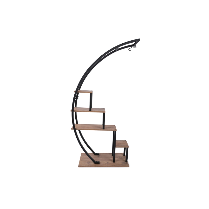 Jardinera 180x85 cm marrón/negro