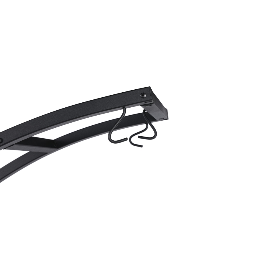 Jardinera 180x85 cm marrón/negro