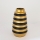 Jarrón de ceramica 25x14 cm dorado/negro