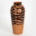 Jarrón de ceramica 28,8x13,5 cm color ladrillo/negro