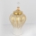 Jarrón de ceramica 35x17,5 cm dorado/blanco