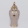 Jarrón de ceramica 35x18,5 cm dorado/gris