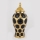 Jarrón de ceramica 40x17,7 cm dorado/negro