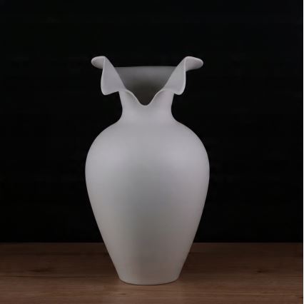 Jarrón de cerámica 41,5x23 cm blanco