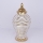 Jarrón de ceramica 42,2x21,1 cm dorado/blanco
