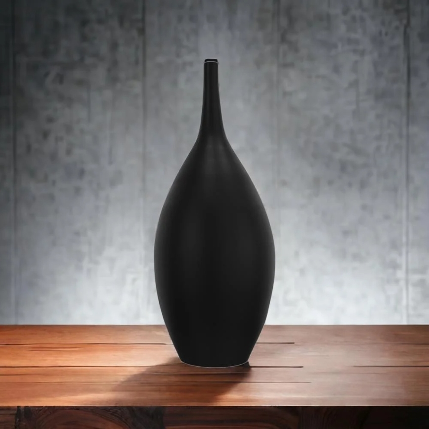 Jarrón de cerámica 47 cm negro