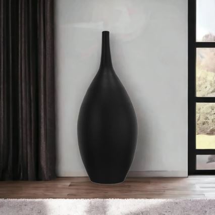 Jarrón de cerámica 47 cm negro