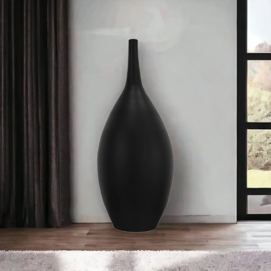 Jarrón de cerámica 47 cm negro
