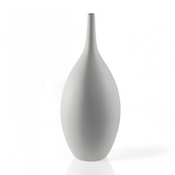 Jarrón de cerámica blanco 47 cm