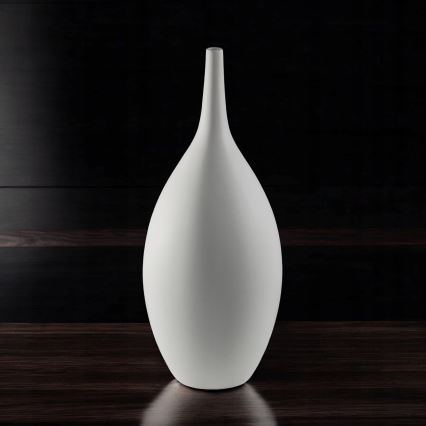 Jarrón de cerámica blanco 47 cm