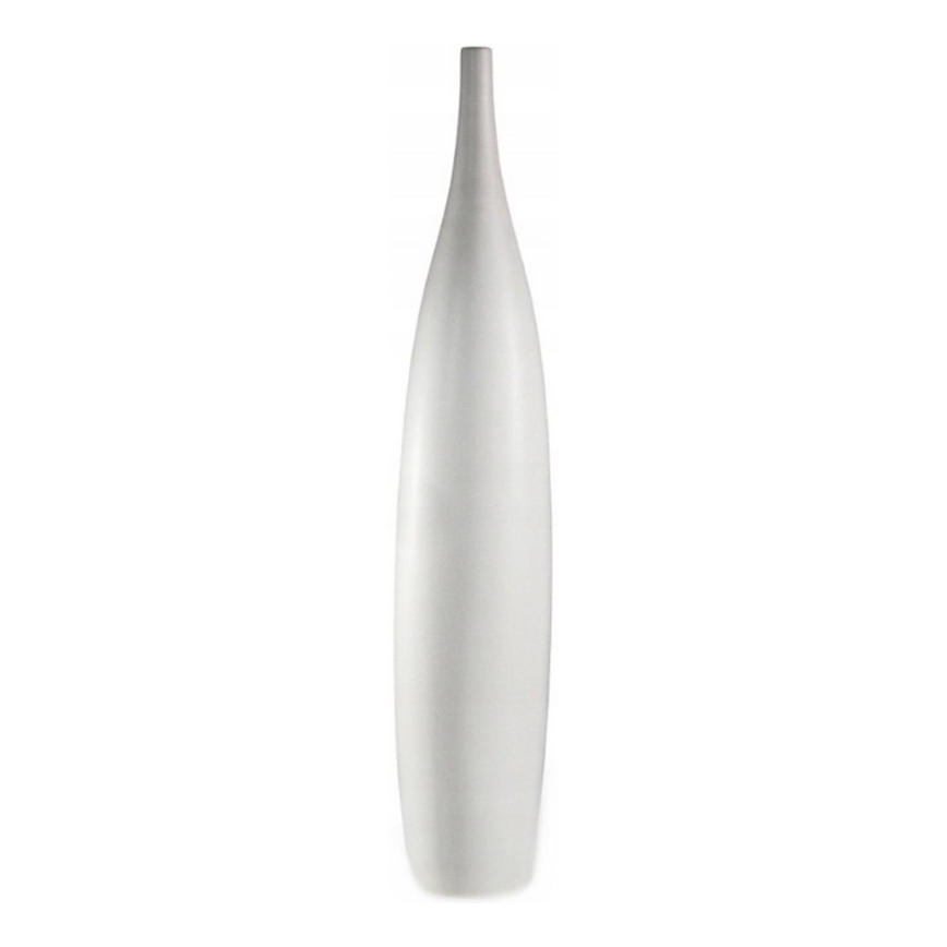 Jarrón de cerámica blanco de 70 cm