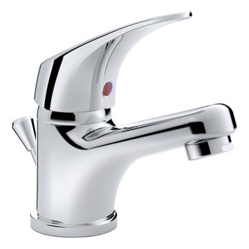 JIKA H3111N10041111 - Grifo de lavabo + desagüe con rebosadero TALAS 12,3 cm cromo brillante