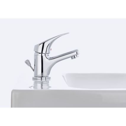 JIKA H3111N10041111 - Grifo para lavabo con desagüe y rebosadero TALAS 12,3 cm cromo brillante