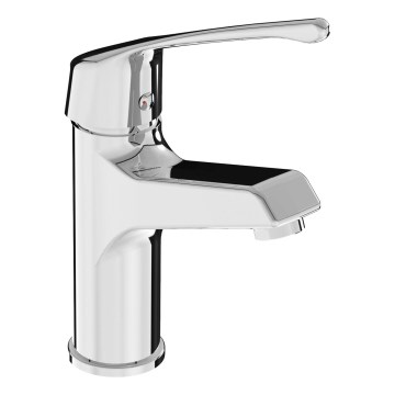JIKA H3111W10045101 - Grifo de lavabo con palanca médica CUBE 16,4 cm cromo brillante