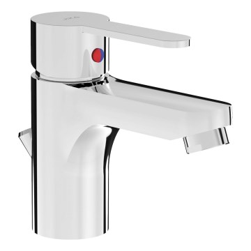 JIKA H3111Z10041111 - Grifo de lavabo + desagüe con rebosadero LYRA 12,5 cm cromo brillante