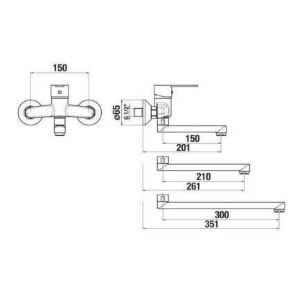 JIKA H3111Z70042201 - Grifo para lavabo LYRA 15x20,1 cm cromo brillante