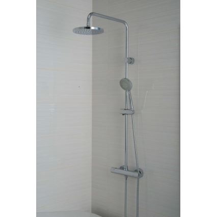 JIKA H3337170045711 - Conjunto de ducha con grifo termostático MIO cromo brillante