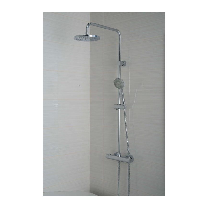JIKA H3337170045711 - Conjunto de ducha con grifo termostático MIO cromo brillante