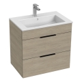 JIKA H4536021765141 - Mueble de baño con un lavabo CUBE 60,7x65 cm ceniza
