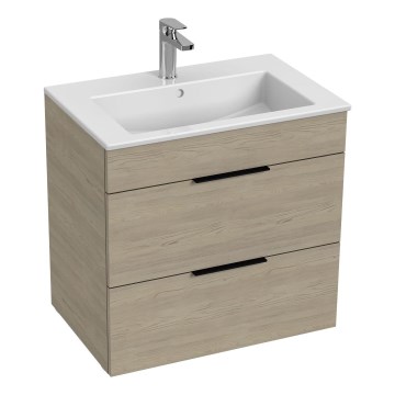 JIKA H4536021765141 - Mueble de baño con un lavabo CUBE 60,7x65 cm ceniza