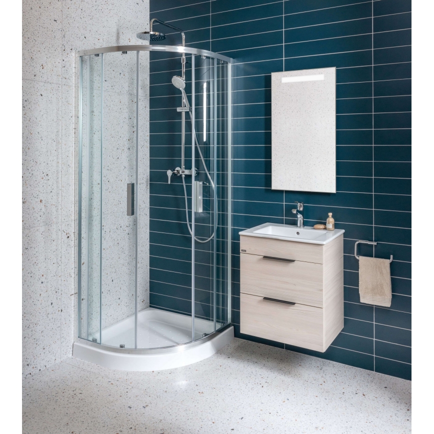 JIKA H4536021765141 - Mueble de baño con un lavabo CUBE 60,7x65 cm ceniza