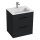 JIKA H4536121763521 - Mueble de baño con un lavabo CUBE 60,7x55 cm negro