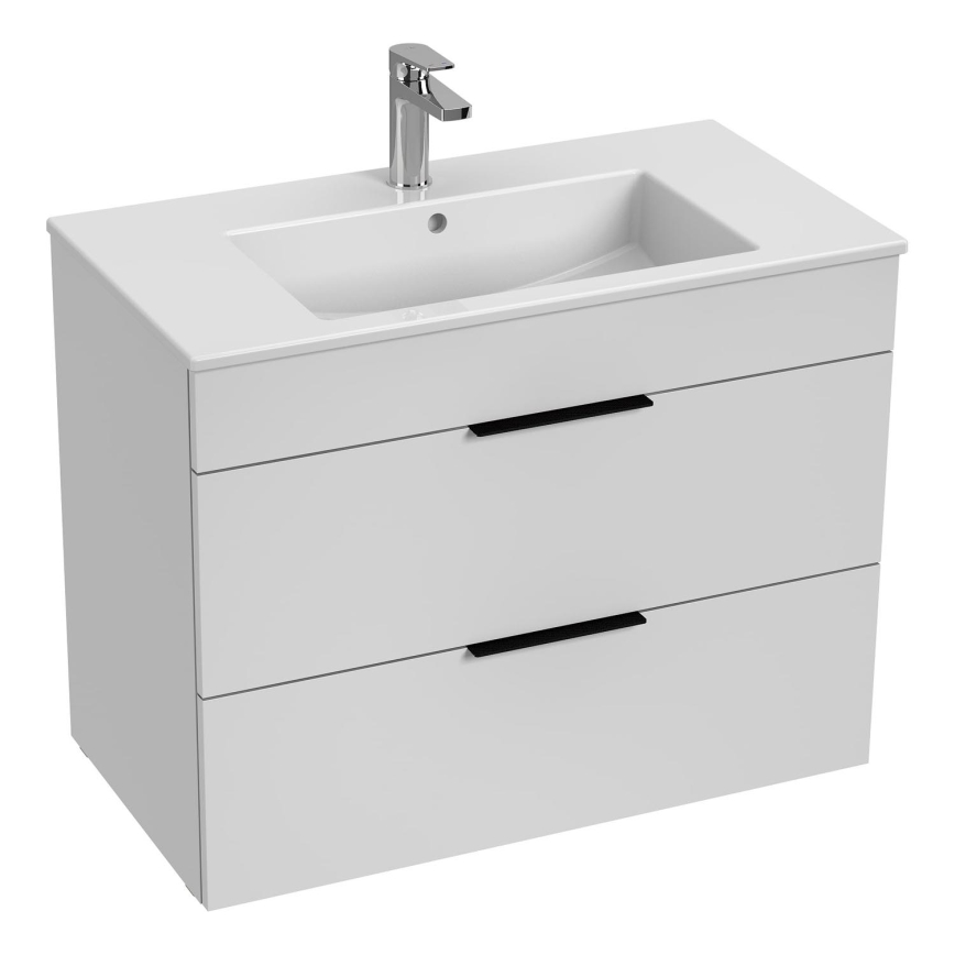 JIKA H4537621763001 - Mueble de baño con lavabo CUBE de 80 cm blanco