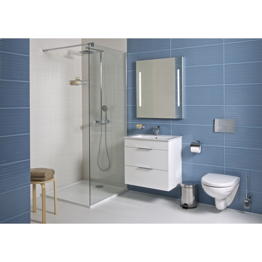 JIKA H4537621763001 - Mueble de baño con lavabo CUBE de 80 cm blanco
