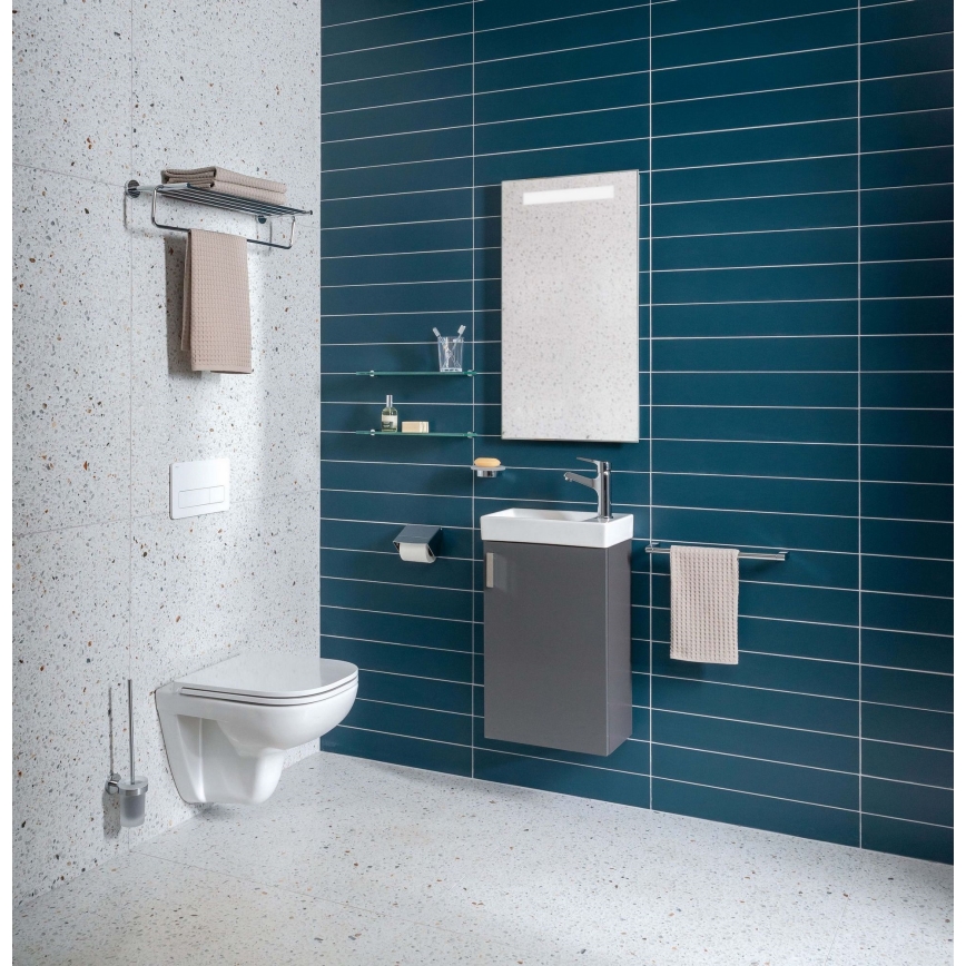 JIKA H45J5111753011 - Mueble de baño con un lavabo PETIT 58,5x38,6 cm gris