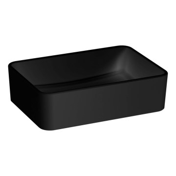 JIKA H8184237161121 - Lavabo sobre encimera CUBITO 50x35 cm cerámica/negro mate