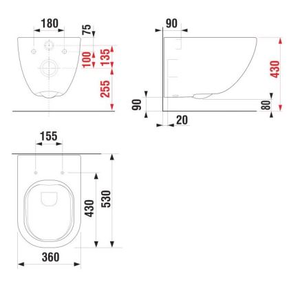 JIKA H8207140000001 - Sifón con tuerca de unión y codo angular MIO cerámica/blanco