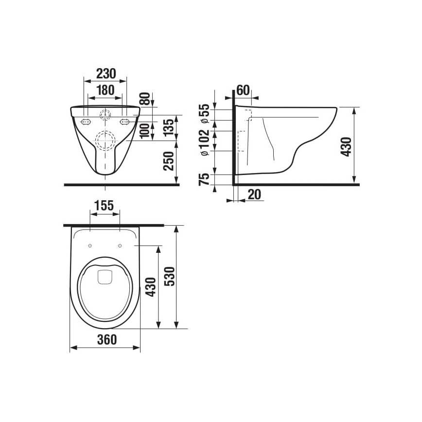 JIKA H8213840000001 - Sifón con tuerca de unión y codo angular LYRA cerámica/blanco