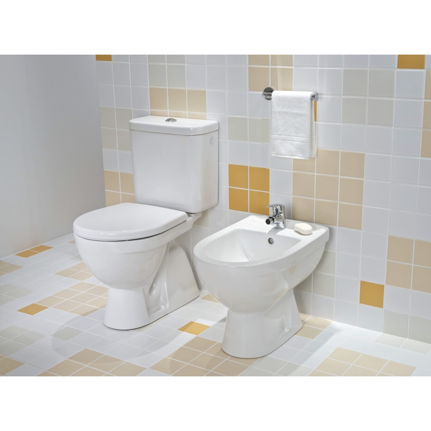 JIKA H8263870002413 - Inodoro de tanque bajo LYRA cerámica/blanco