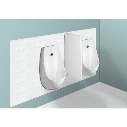 JIKA H8411010004871 - Urinario con sensor DOMINO 24V entrada trasera, desagüe trasero cerámica/blanco