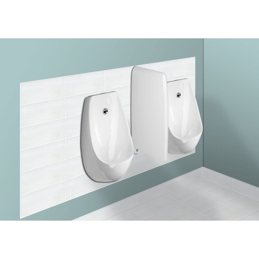 JIKA H8411010004871 - Urinario con sensor DOMINO 24V entrada trasera, desagüe trasero cerámica/blanco